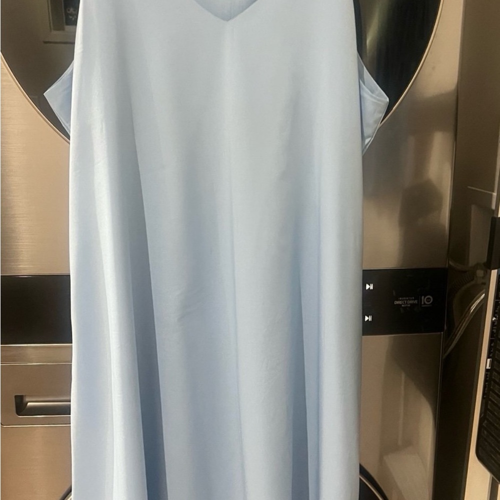 Beautiful baby blue lightweight slip on Dress - 5XL